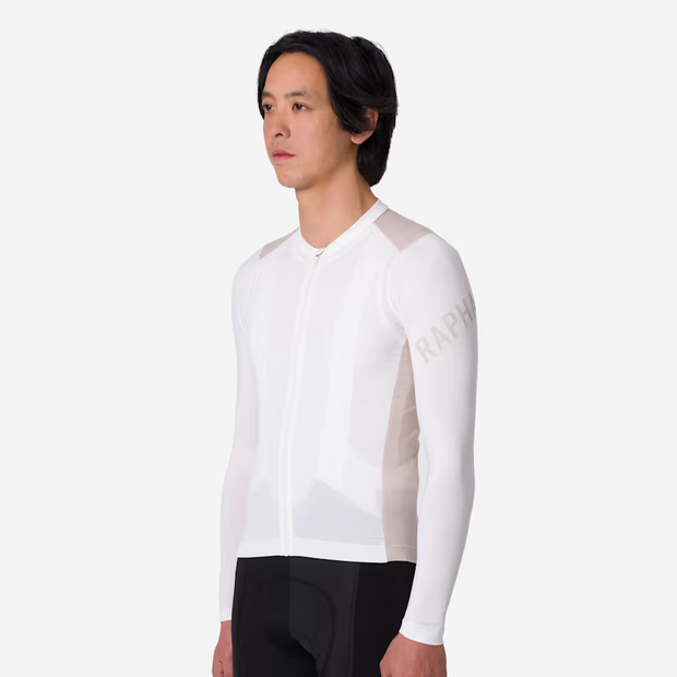 Rapha Pro Team Men's Longsleeve Lightweight Jersey White/Silver