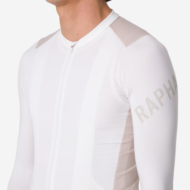 Rapha Pro Team Men's Longsleeve Lightweight Jersey White/Silver