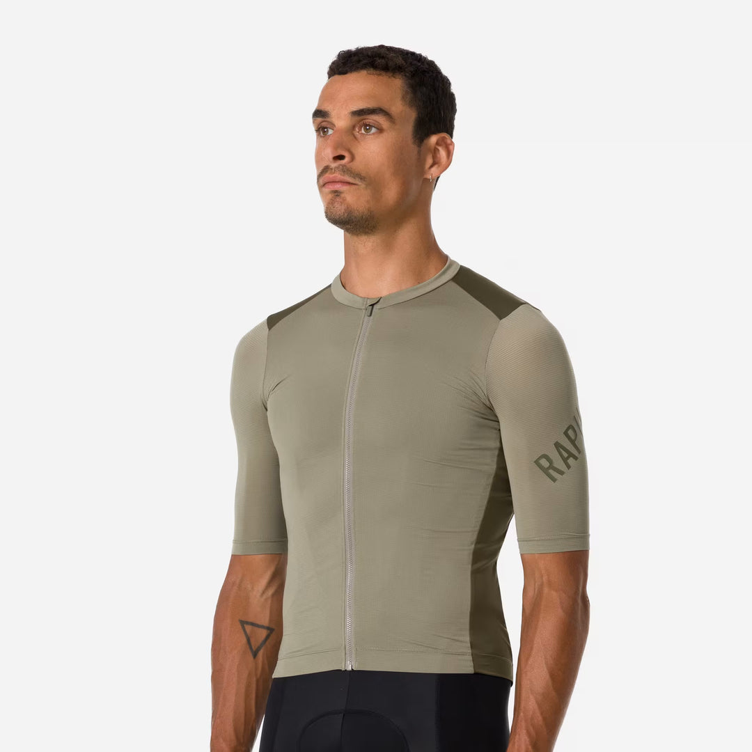 Rapha Pro Team Men's Training Jersey Khaki/Moss Green | Maats.cc