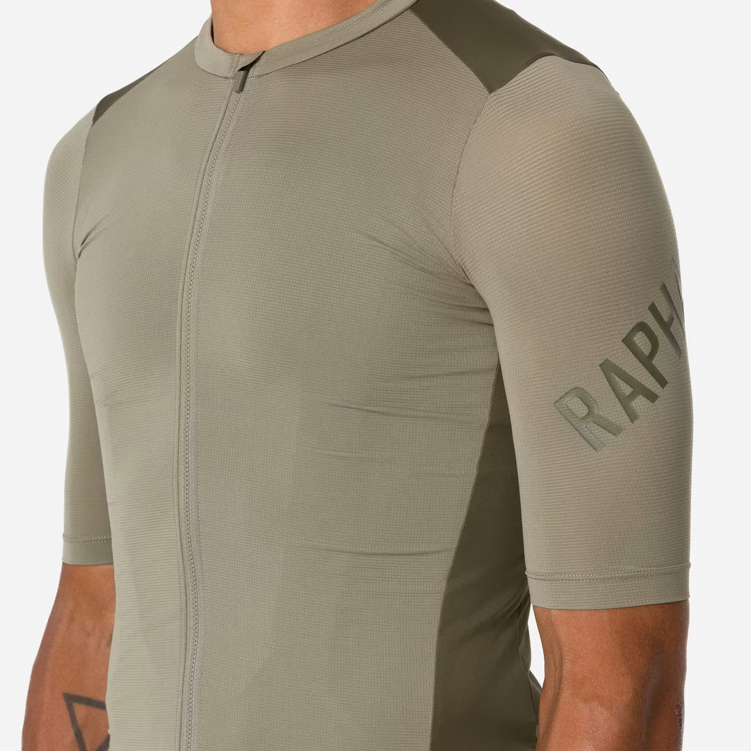 Rapha Pro Team Men's Training Jersey Khaki/Moss Green | Maats.cc