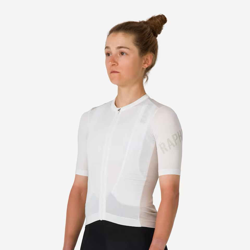 Rapha Pro Team Women's Training Jersey White/Silver | Maats