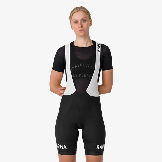Rapha Pro Team Women's Training Bib Shorts Black/White