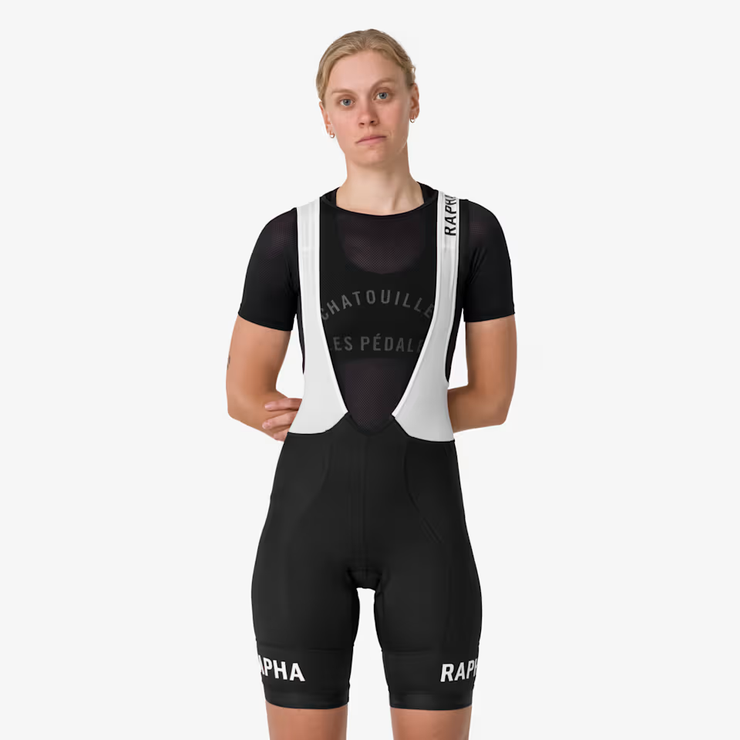 Rapha Pro Team Women's Training Bib Shorts Black/White