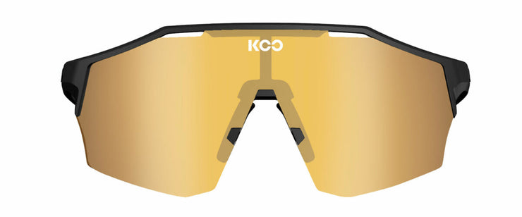 KOO Alibi Sunglasses Black Matt - Gold Mirror