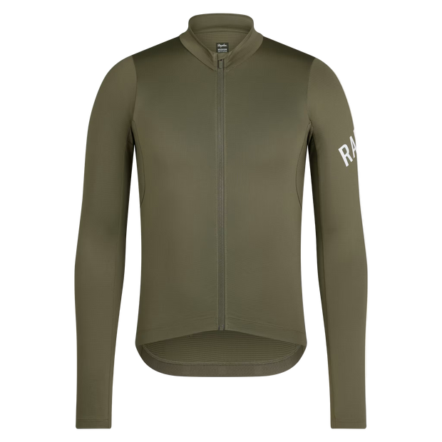 Rapha Pro Team Men's Longsleeve Midweight Jersey Moss Green/White
