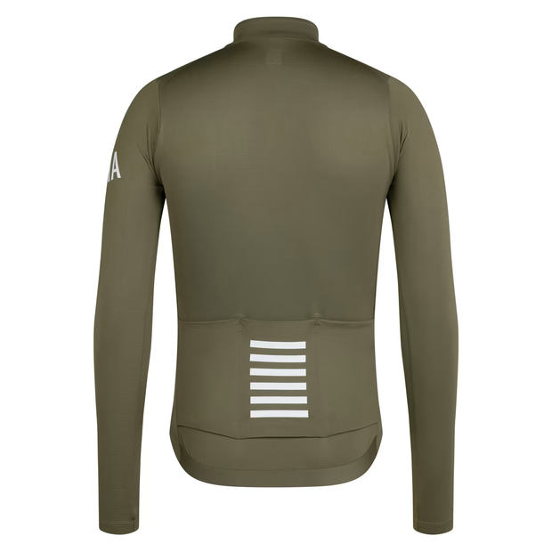 Rapha Pro Team Men's Longsleeve Midweight Jersey Moss Green/White