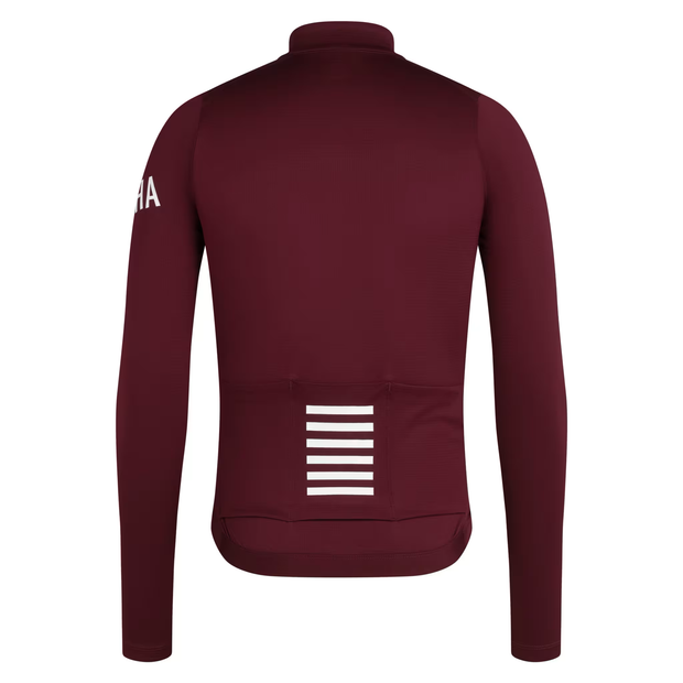 Rapha Pro Team Men's Longsleeve Midweight Jersey Port/White