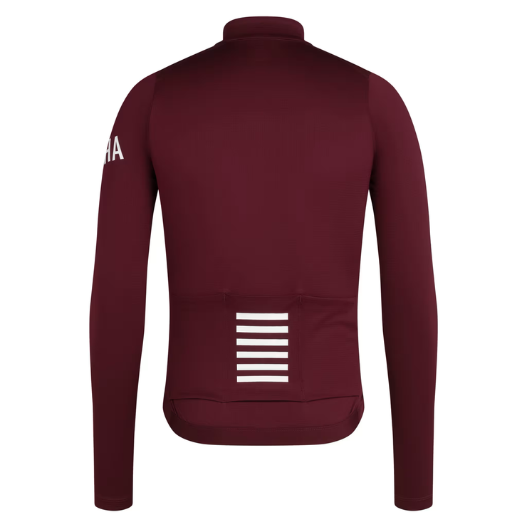 Rapha Pro Team Men's Longsleeve Midweight Jersey Port/White