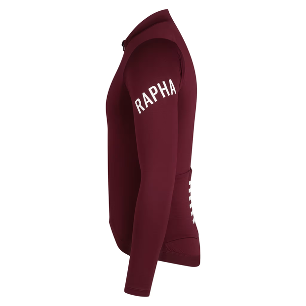 Rapha Pro Team Men's Longsleeve Midweight Jersey Port/White