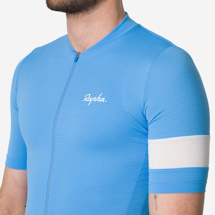 Rapha Core Men's Lightweight Jersey All Aboard / White Alyssum