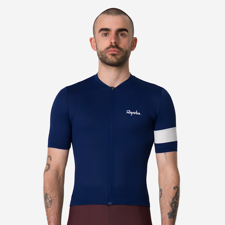 Rapha Core Men's Lightweight Jersey Navy/White