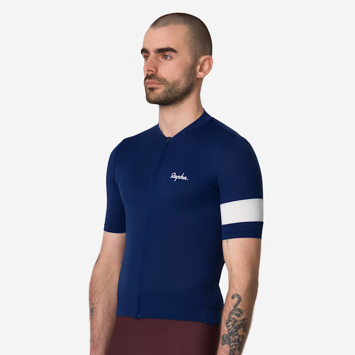 Rapha Core Men's Lightweight Jersey Navy/White