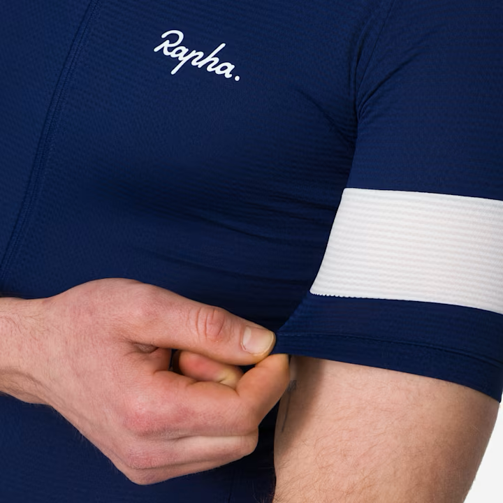 Rapha Core Men's Lightweight Jersey Navy/White | Maats.cc – Maats.cc