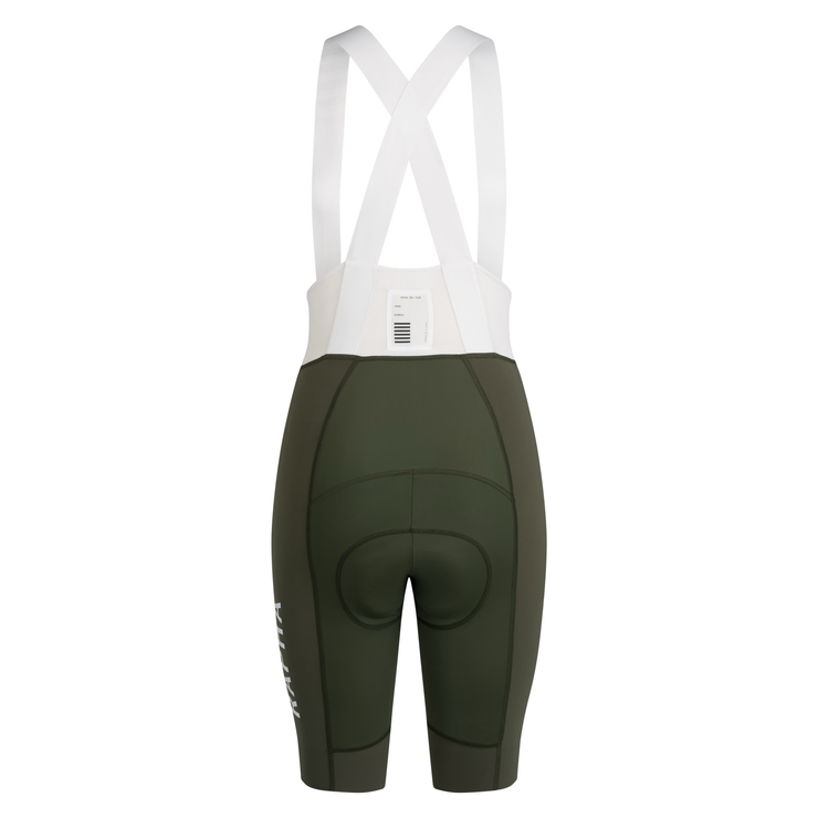 Rapha Pro Team Women's Bib Shorts III Long Dark Green/White