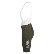 Rapha Pro Team Women's Bib Shorts III Long Dark Green/White