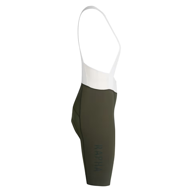 Rapha Pro Team Women's Bib Shorts III Long Dark Green/White