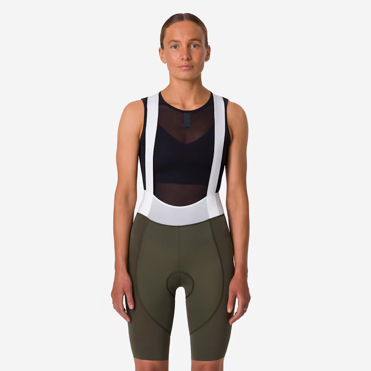 Rapha Pro Team Women's Bib Shorts III Long Dark Green/White