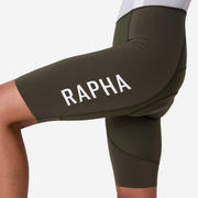 Rapha Pro Team Women's Bib Shorts III Long Dark Green/White