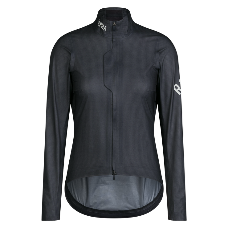 Rapha Pro Team Women's Gore-Tex Lightweight Rain Jacket Black Charcoal