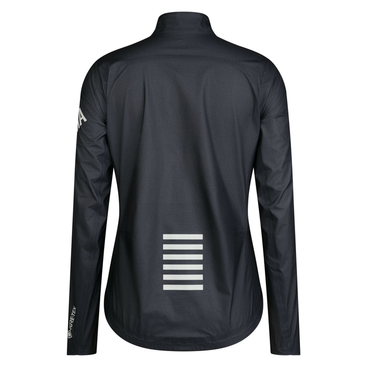 Rapha Pro Team Women's Gore-Tex Lightweight Rain Jacket Black Charcoal