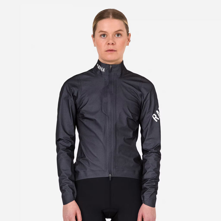 Rapha Pro Team Women's Gore-Tex Lightweight Rain Jacket Black Charcoal