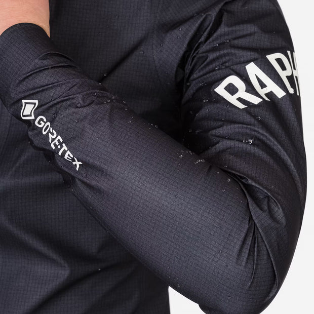 Rapha Pro Team Women's Gore-Tex Lightweight Rain Jacket Black Charcoal