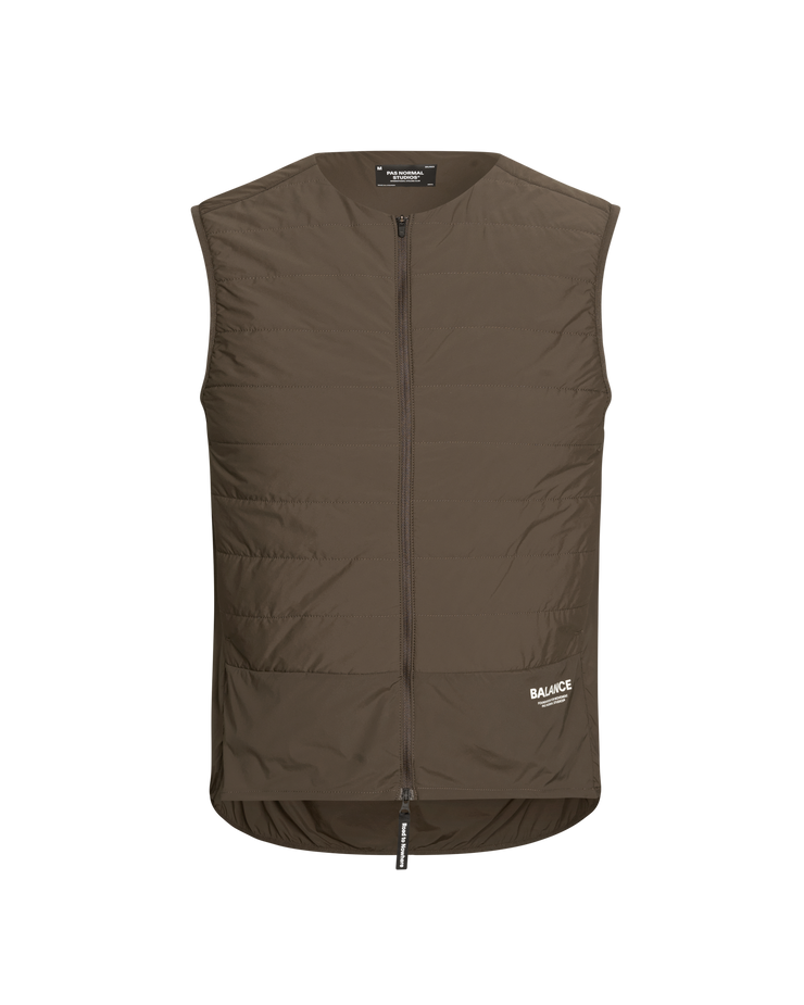 PNS Balance Insulated Vest Dusty Brown - Maats Cycling Culture