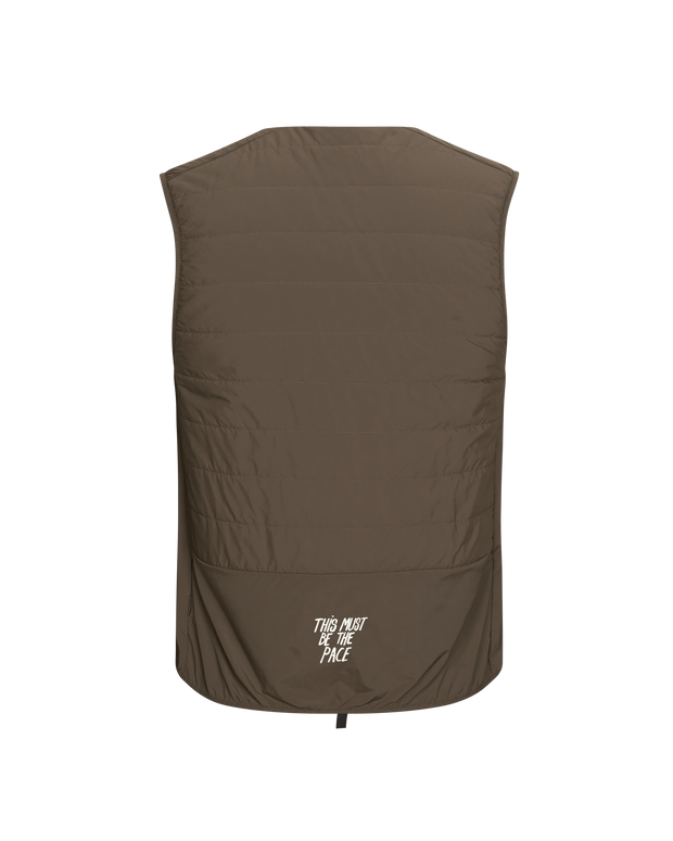 PNS Balance Insulated Vest Dusty Brown - Maats Cycling Culture