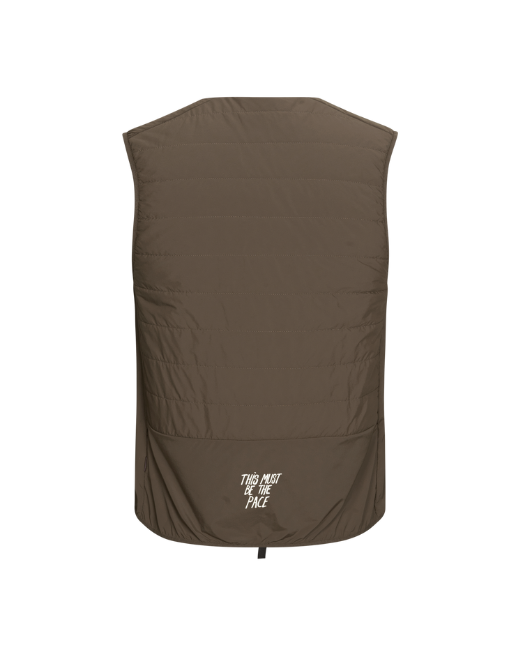 PNS Balance Insulated Vest Dusty Brown - Maats Cycling Culture