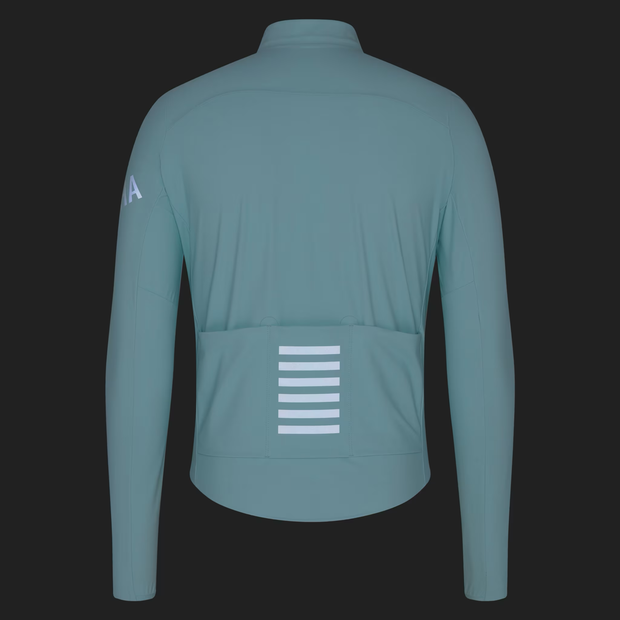 Rapha Pro Team Men's Long Sleeve Shadow Jersey Aqua/White