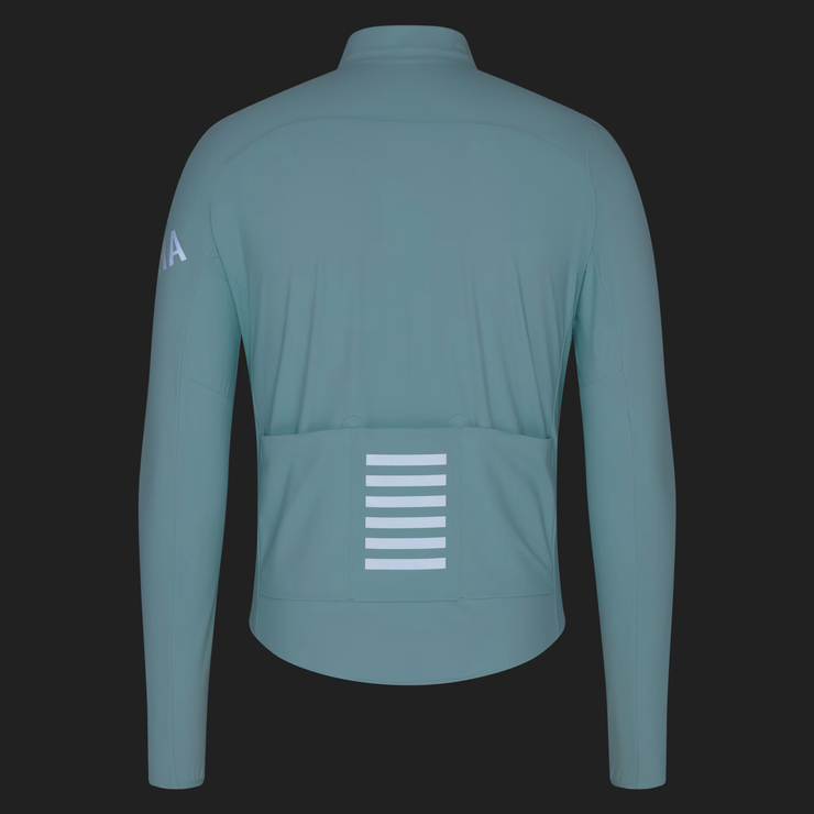 Rapha Pro Team Men's Long Sleeve Shadow Jersey Aqua/White