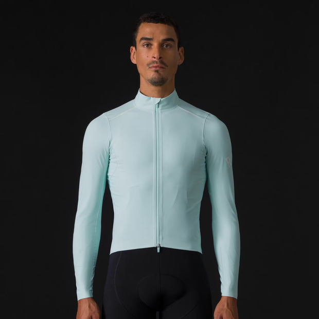 Rapha Pro Team Men's Long Sleeve Shadow Jersey Aqua/White