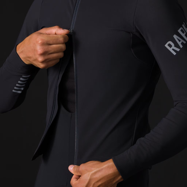 Rapha Pro Team Men's Shadow Winter Jacket Black/Silver Reflective