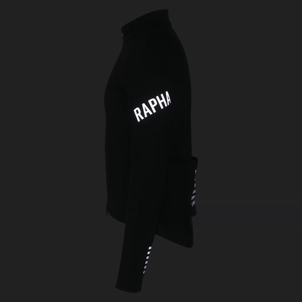 Rapha Pro Team Men's Shadow Winter Jacket Black/Silver Reflective