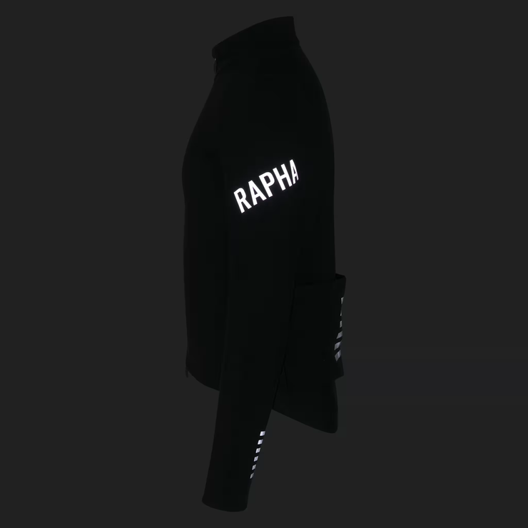 Rapha Pro Team Men's Shadow Winter Jacket Black/Silver Reflective