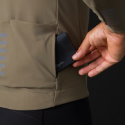 Rapha Pro Team Men's Shadow Winter Jacket Moss Green/Silver Reflective