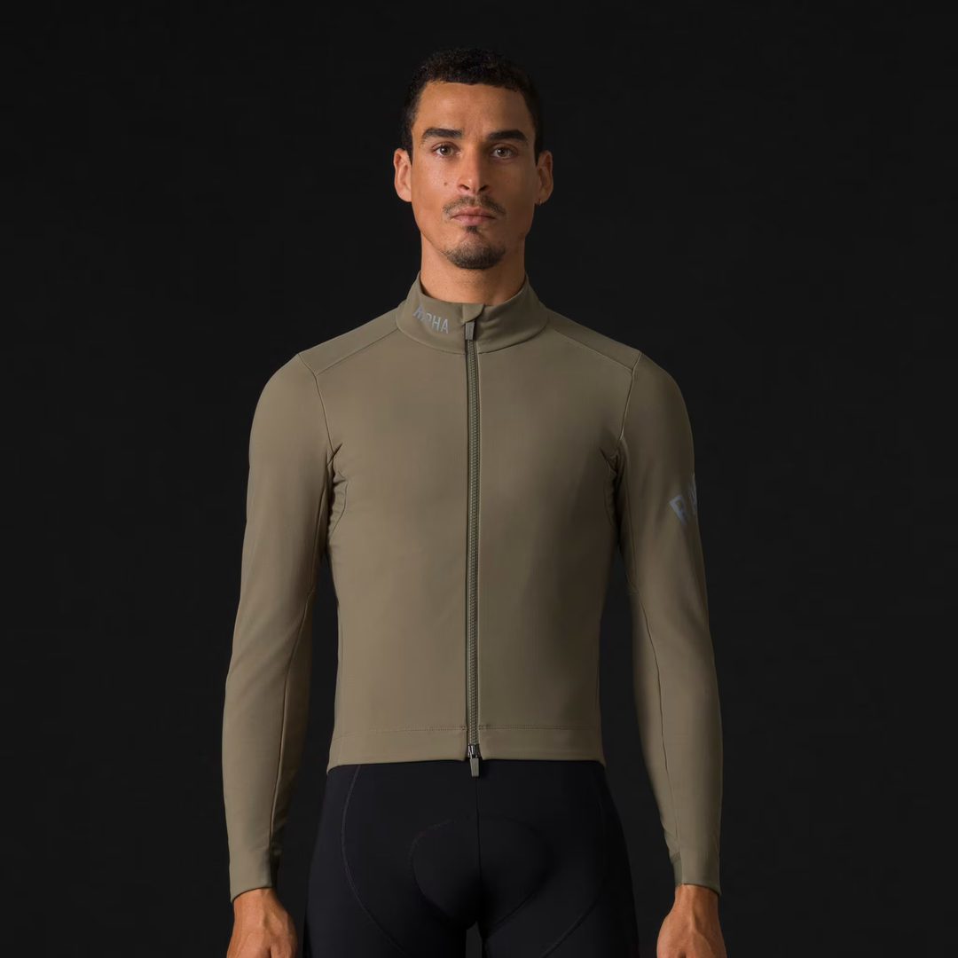 Rapha Pro Team Men's Shadow Winter Jacket Moss Green/Silver