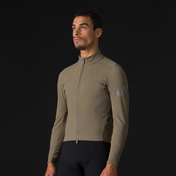 Rapha Pro Team Men's Shadow Winter Jacket Moss Green/Silver Reflective