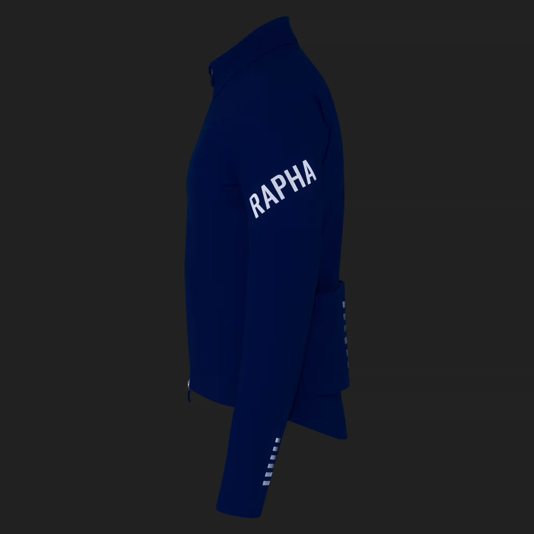 Rapha Pro Team Men's Shadow Winter Jacket Blue/Silver Reflective