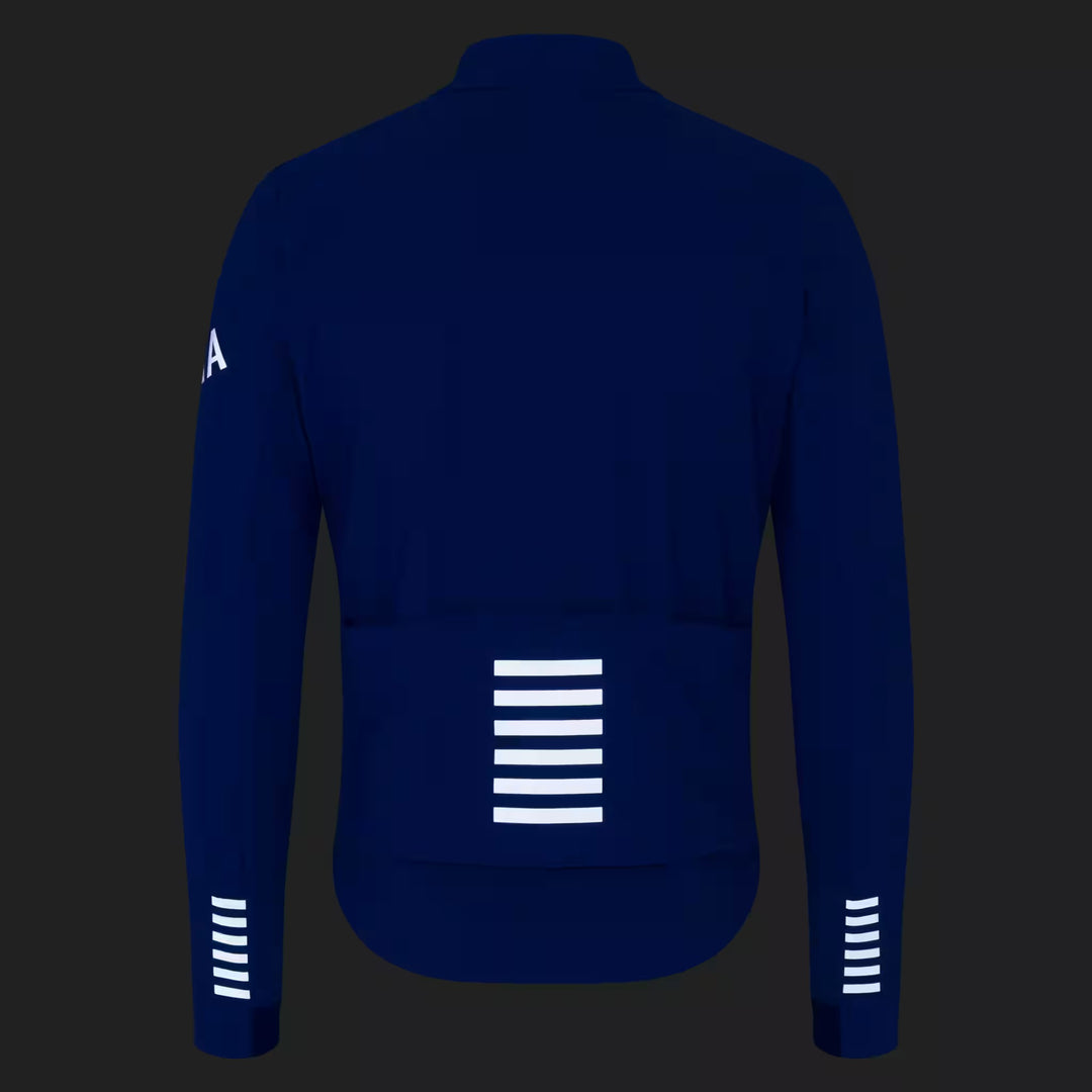 Rapha Pro Team Men's Shadow Winter Jacket Blue/Silver Reflective