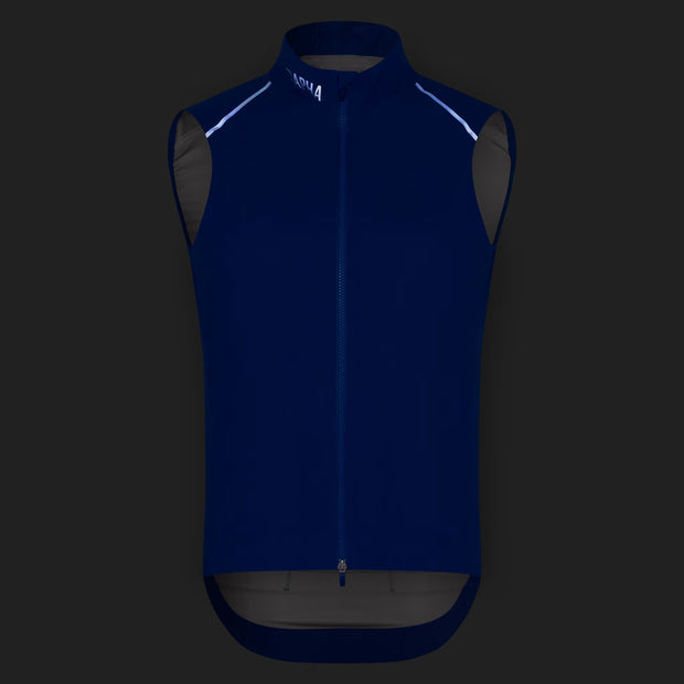 Rapha Pro Team Men's Shadow Gilet Blue/Silver Reflective
