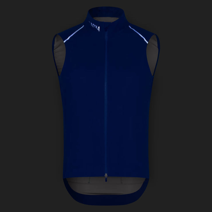Rapha Pro Team Men's Shadow Gilet Blue/Silver Reflective