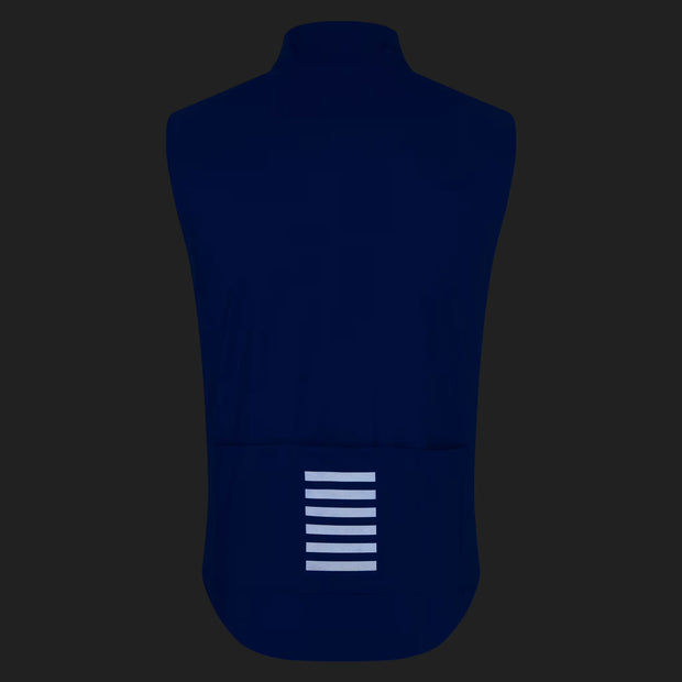 Rapha Pro Team Men's Shadow Gilet Blue/Silver Reflective