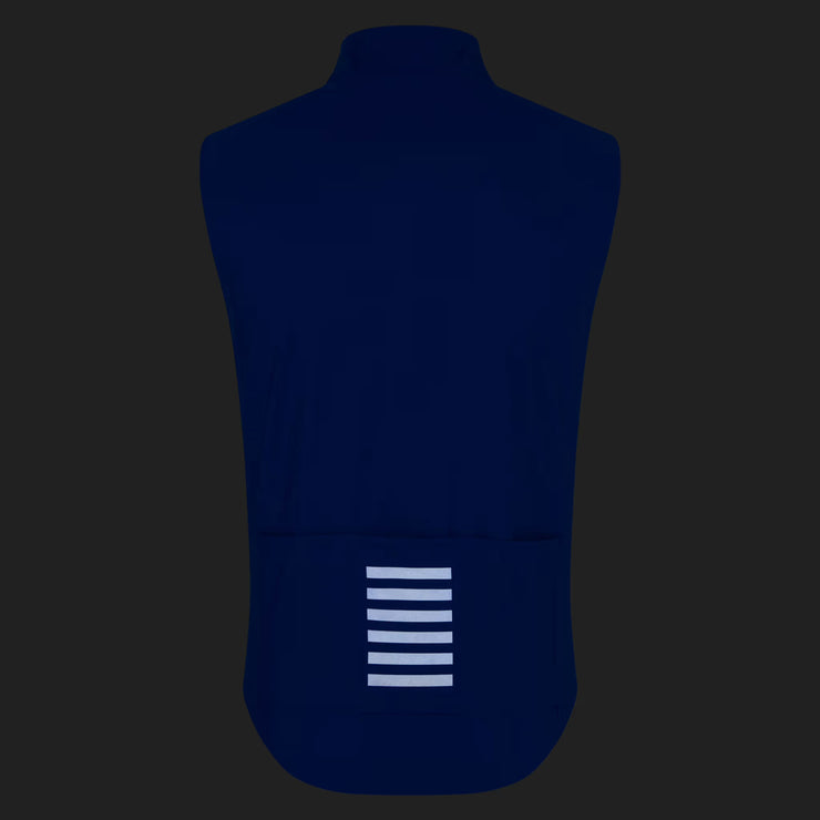 Rapha Pro Team Men's Shadow Gilet Blue/Silver Reflective