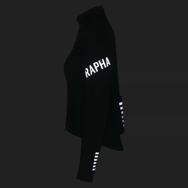 Rapha Pro Team Women's Shadow Winter Jacket Black/Silver Reflective