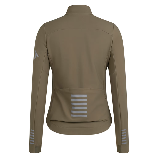 Rapha Pro Team Women's Shadow Winter Jacket Moss Green/Silver Reflective