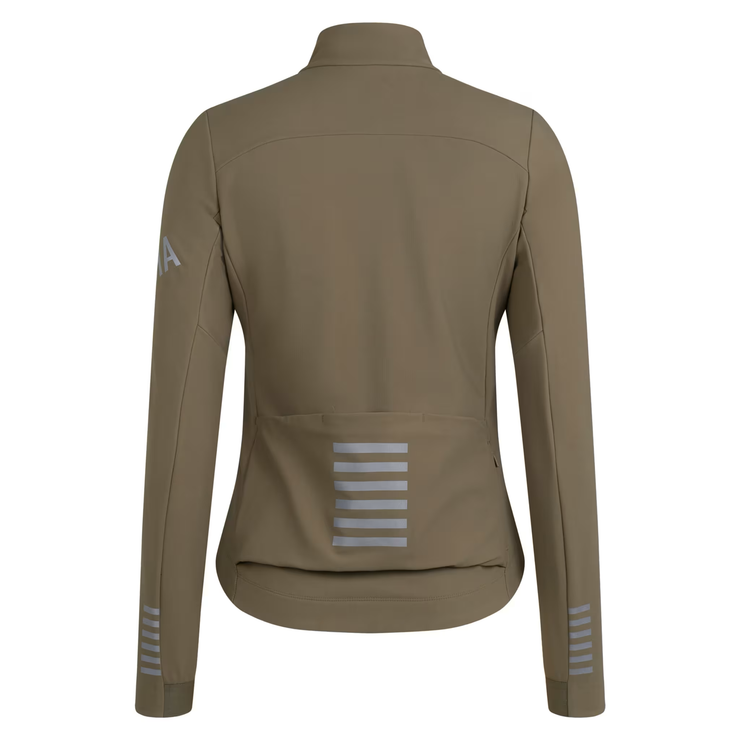 Rapha Pro Team Women's Shadow Winter Jacket Moss Green/Silver Reflective