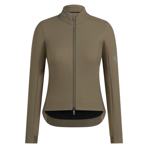 Rapha Pro Team Women's Shadow Winter Jacket Moss Green/Silver Reflective