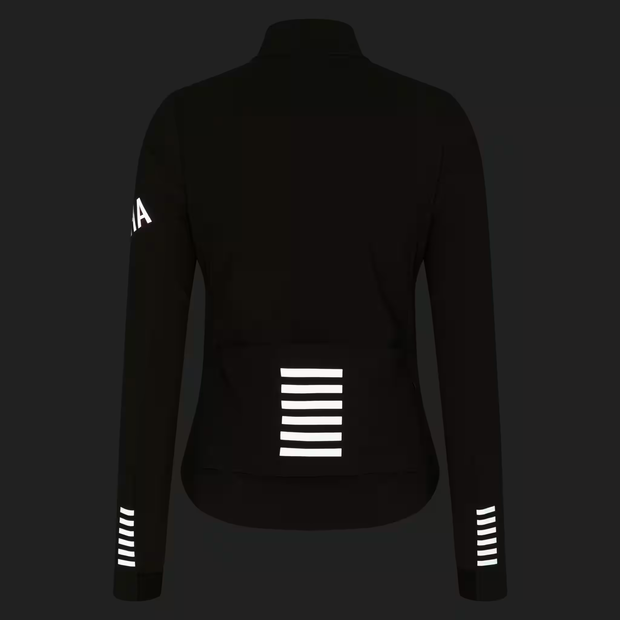 Rapha Pro Team Women's Shadow Winter Jacket Moss Green/Silver Reflective