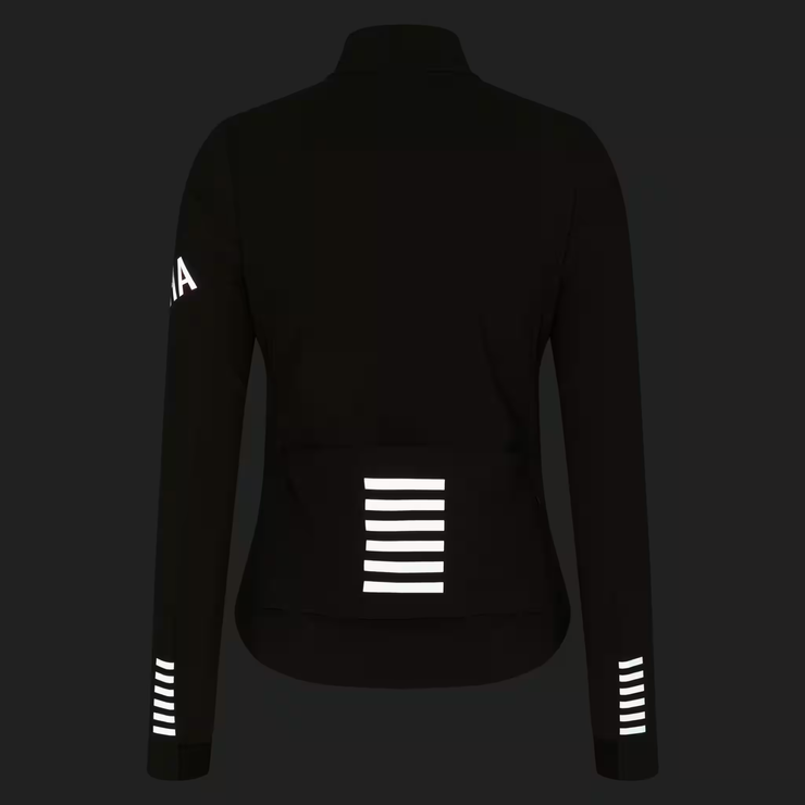 Rapha Pro Team Women's Shadow Winter Jacket Moss Green/Silver Reflective